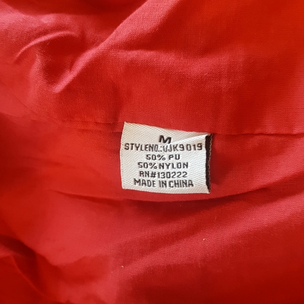 Red pleather jacket - Picture 7 of 8